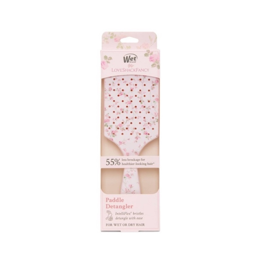 WetBrush x LoveShackFancy Paddle Detangler hair brush